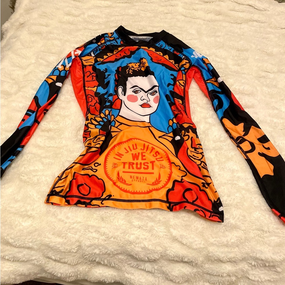 Womens Frida Kahlo Jiu Jitsu Rashgaurd